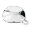 Coperni Mini Sound Swipe Mirrored Bag In Silver