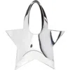Coperni Mini Star Mirror Metallic Tote In Silver