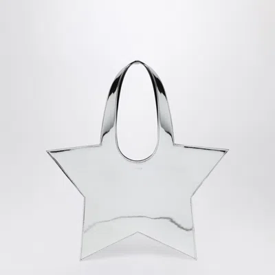 Coperni Mini Star Mirrored Silver Tote Bag Women