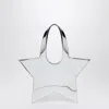 Coperni Mini Star Mirrored Silver Tote Bag In Metallic