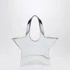 Coperni Mirrored Mini Star Tote Bag Silver In Metal