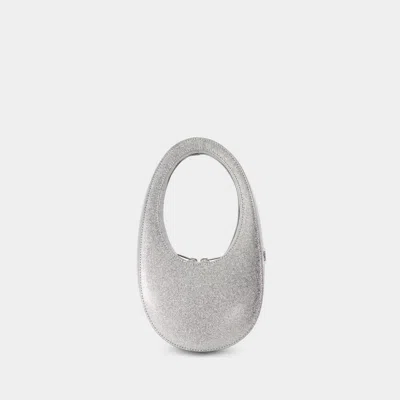 Coperni Mini Swipe Bag -  - Leather - Silver In White