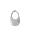 Coperni Mini Swipe Bag -  - Leather - Silver In White