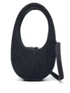 Coperni Small Swipe Leather Crossbody Bag In Blue