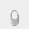 Coperni Mini Swipe Bag -  - Leather - Silver In Silver