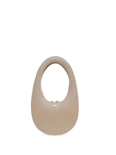 Coperni Mini Swipe Bag Woman Beige In Neutral