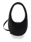 Coperni Black Leather Mini Swipe Handbag