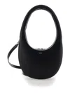Coperni Leather Shoulder Bag With Croco Print In Multicolor