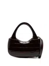 Coperni Mini Swipe Bucket Bag In Brown