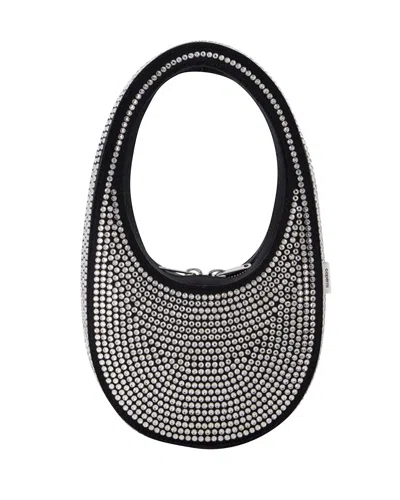 Coperni Mini Swipe Handbag -  - Black Crystal - Strass