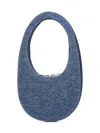 Coperni Mini Oval Blue Denim Handbag