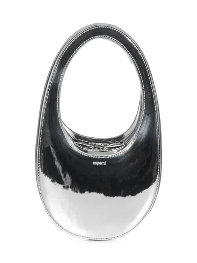 Coperni Mini Swipe Handbag In Silver
