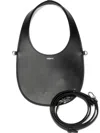 Coperni Mini Swipe Leather Shoulder Bag In Black