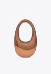 Coperni Mini Swipe Bag Bronze Mirrored In Bronze