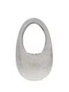 Coperni Mini Swipe Shoulder Bag In Silver