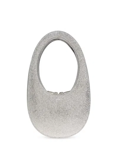 Coperni Mini Swipe Shoulder Bag In Silver
