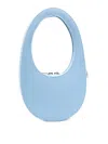 Coperni 'mini Swipe' Sky Blue Leather Bag In Blue
