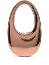 Coperni Miini Mirrored Swipe Bag In Brown