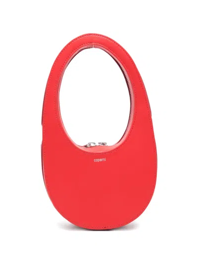 Coperni Mini Swipe Tote Bag In Orange