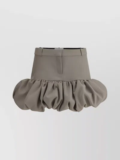 Coperni Women Gathered Hem Miniskirt In Cream