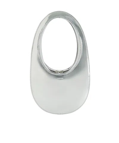 Coperni Mirror-mounted Mini Swipe Bag In White