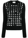 Coperni Mirror-sequin Jumper In Black