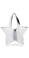Coperni Mirrored Mini Star Tote Bag Silver In Silver