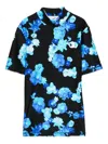 Coperni Mock-neck T-shirt In Black