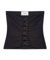 Coperni Multi-button Corset Top In Black