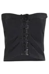 Coperni Multi-button Corset Top In Black
