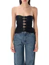 Coperni Multi-button Corset Top In Black