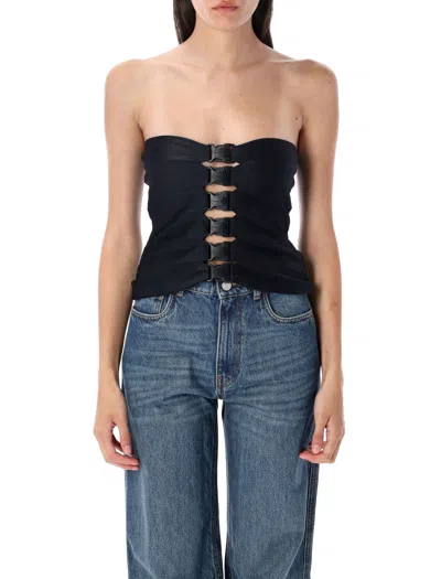 Coperni Multi Buckle Top In Black