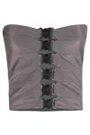 Coperni Multi Buckle Top In Gray