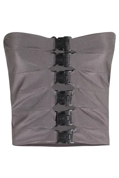 Coperni Multi Buckle Top In Gray