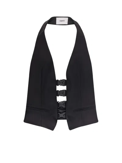 COPERNI MULTI BUKLE WAISTCOAT SATIN VEST