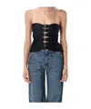 Coperni Multi-button Corset Top In Black