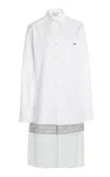 Coperni Multi Layer Shirtcotton-silk Dress