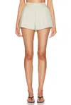 Coperni Multi Pleat Short In White