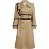 Coperni Multibelt Trench Coat In Brown