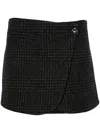 Coperni Prince Of Wales Tailored Mini Skirt In Multicolor