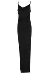 Coperni Knee Length Dress Cowl Neck In Black