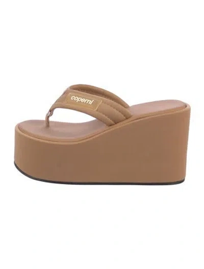 Pre-owned Coperni Neoprene Flip Flops In Neutral
