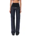 Coperni Blue Jeans With Stretch Waist In Denim Woman