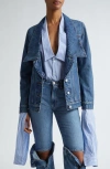 COPERNI COPERNI NOTCHED LAPEL DENIM JACKET