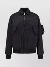 Coperni Nylon Bomber Jacket Featuring Flap Pockets In Black