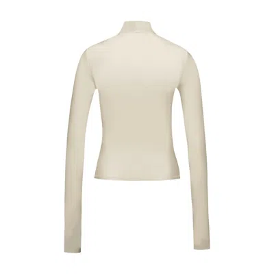 Coperni Nylon High-neck T-shirt In White