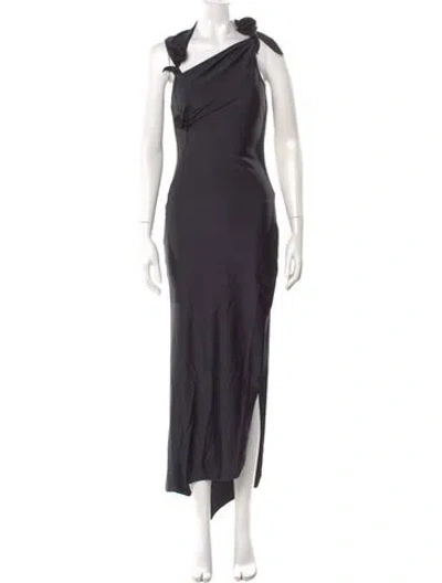 Pre-owned Coperni Nylon Long Dress In Blue