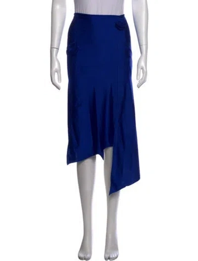 Pre-owned Coperni Nylon Midi Length Skirt In Blue