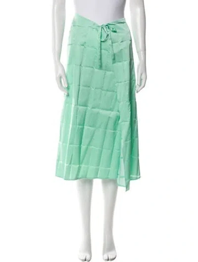 Pre-owned Coperni Nylon Midi Length Skirt In Green