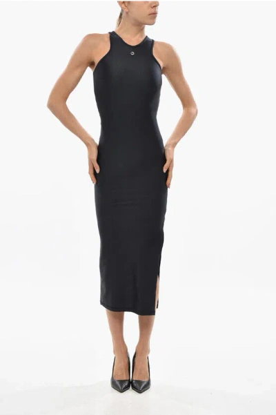 COPERNI NYLON TANK DRESS WITH FRONTAL DETAIL